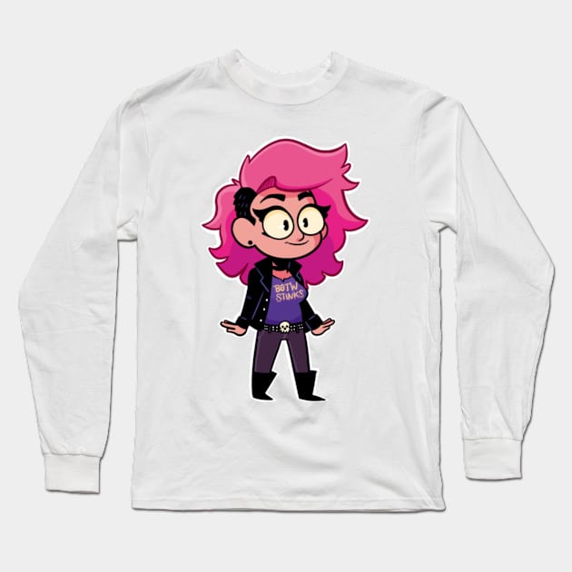 Unpopular Opinion Peach Long Sleeve T-Shirt by PeachFuzz Comics Store